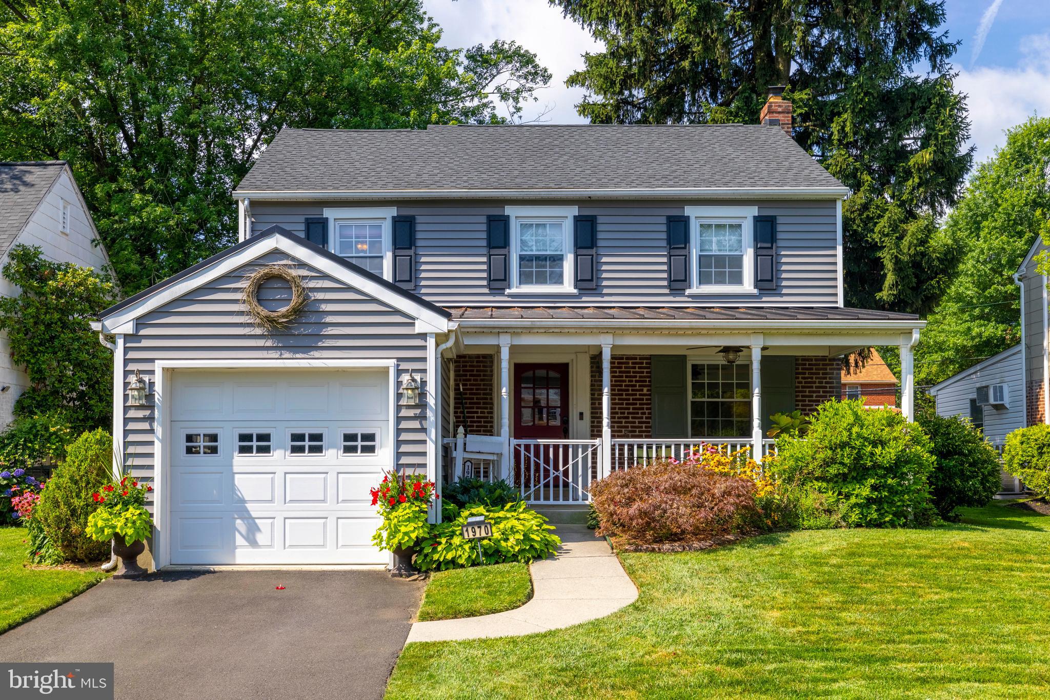 Beautifully updated and maintained Colonial home located in the sought-after Overlook Hills section of Abington Township steps to Roychester Park. This charming property offers a covered front porch and a one-car garage, welcoming you into a home filled with thoughtful upgrades and comfortable living spaces.
Step inside to find an open concept living room and kitchen with beautiful hardwood flooring throughout. The gourmet kitchen is truly a chef’s dream, featuring a Viking range with stainless steel range hood, farmhouse sink, built-in French door wall oven, drawer microwave in the island, dishwasher, and custom cabinetry—some with glass fronts. A large island provides ample prep and seating space, and a cozy seating area sits just off the kitchen. Tucked away nearby is a unique pantry room with additional cabinetry, a Boos block countertop, beverage refrigerator, and a charming coffee station.
The first floor also includes a stylish powder room and a rear family room with large windows overlooking the backyard, a stone gas fireplace, and a ceiling fan—perfect for relaxing or entertaining.
Upstairs, you'll find three nice-sized bedrooms and a beautifully renovated hall bathroom with a soaking tub, separate stall shower, high ceilings with skylights, and a hidden second-floor laundry area discreetly tucked behind a custom barn door in the hallway.
The basement provides additional living space, including a cozy sitting area and a dedicated workout zone—ideal for recreation, hobbies, or working from home.
Outside, enjoy the level fenced-in backyard with a brick paver patio and a storage shed, creating the ideal space for outdoor gatherings or peaceful mornings.
This move-in-ready home is just minutes from parks, schools, shopping, and public transportation—offering comfort, style, and convenience in one of Abington’s most desirable neighborhoods.