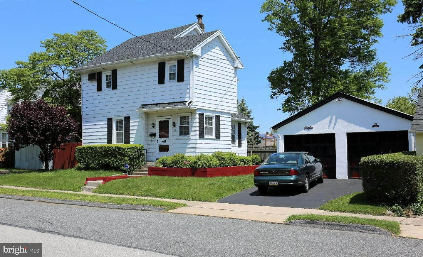 Welcome to this lovely single home with a detached oversized 2 car Garage. Enter into the Foyer/Living Room that is the perfect place to relax at the end of the day. Continue into the nice sized Dining Room and then into the Kitchen. Upstairs you will find a Master bedroom along with 2 additional Bedrooms and a Hall Bath. Walk up Attic access is from one of the Bedrooms. There are newer windows throughout the house and a new roof. The Basement has been recently waterproofed. Convenient location, quite street, private back yard and beautiful landscaping make this your ideal home.