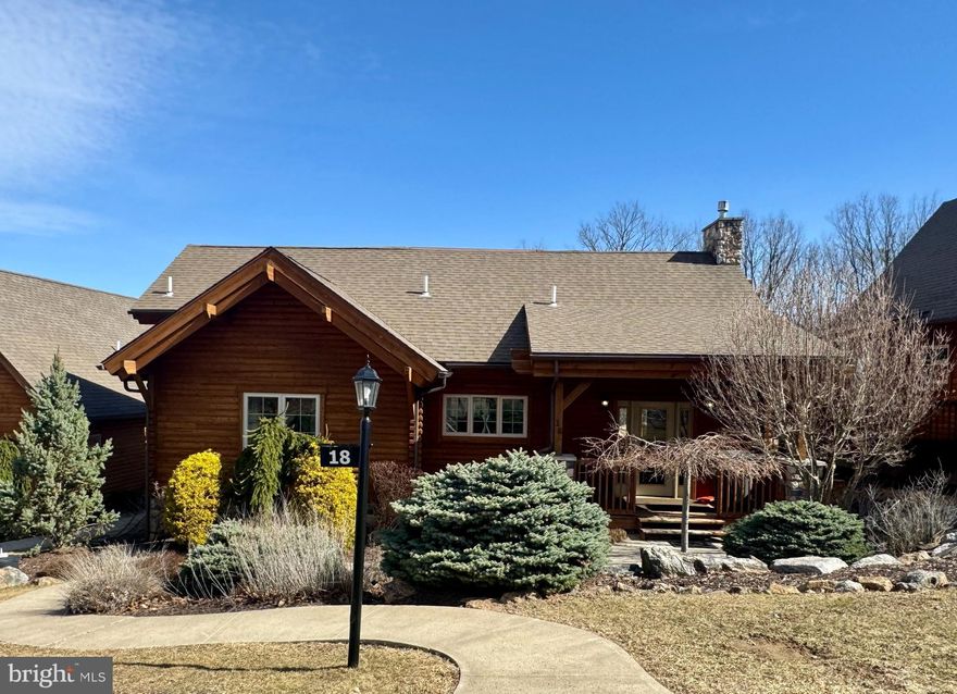 The ultimate mountain retreat with this stunning 5-bedroom log home nestled directly on the ski slopes in an exclusive private resort.  Rustic elegance with modern comfort, this spacious home is perfect for year-round living or a vacation getaway.  Vaulted ceilings, stone fireplace, modern kitchen, and large finished basement.  Ski in/Ski out access puts the mountain on your doorstep!