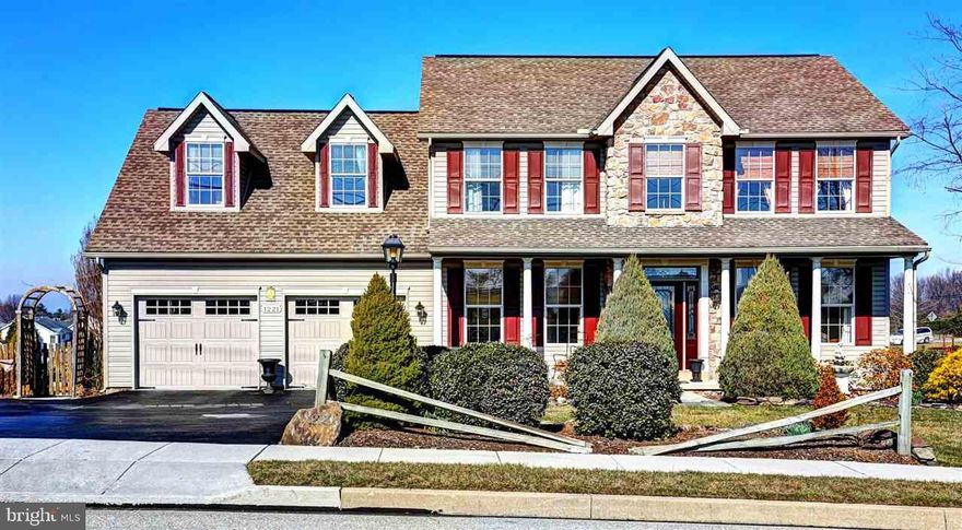 This one is a show stopper! The list of upgrades is endless. 1st and 2nd floor master suites, 9' ceilings, granite & corian countertops, tile and wood flooring,  family room w/ Gas FP, 22x19 enclosed deck, fully finished basement with a gas wood stove and double walk-outs to the 34x34 patio, fenced in yard, and dual zone heat and AC are just a few of this homes features. Located just mins from the Md line and close to all major conveniences.