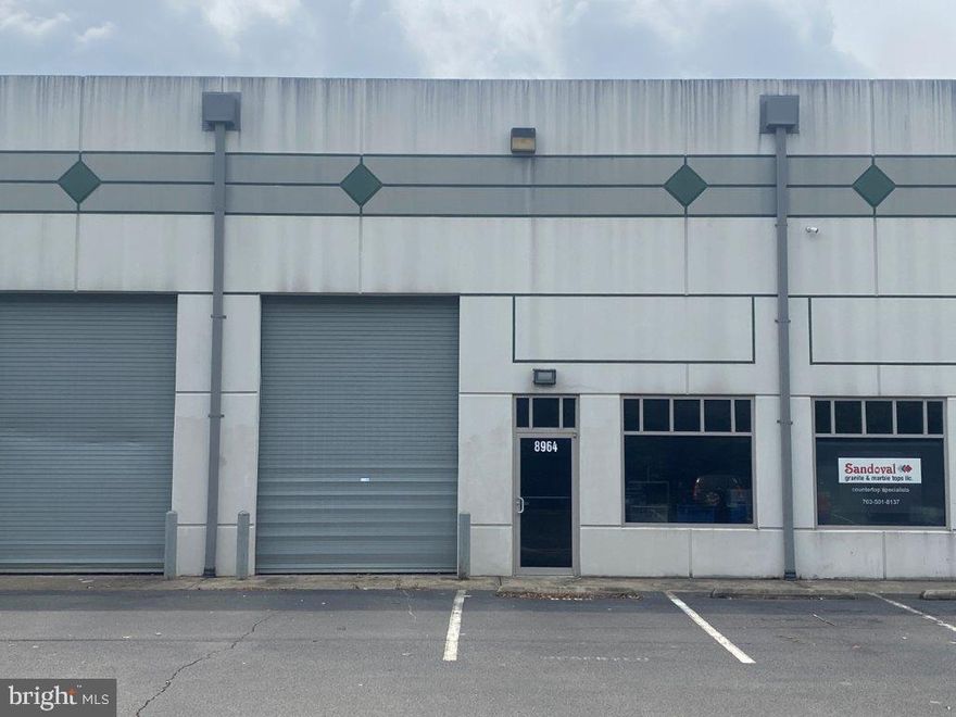 Warehouse/Office unit for sale  in Hornbaker Industrial Park near Innovation, GMU, FBI and Wellington Rd. 2,100 SF unit is half office (1050 SF) and half warehouse (1050 SF) with with a 10’ x 14’ drive in door.  Space includes  4-5 offices, kitchenette, waiting area and reception area.  No auto repair.  Leased until July 31, 2025 for $3200/mo.