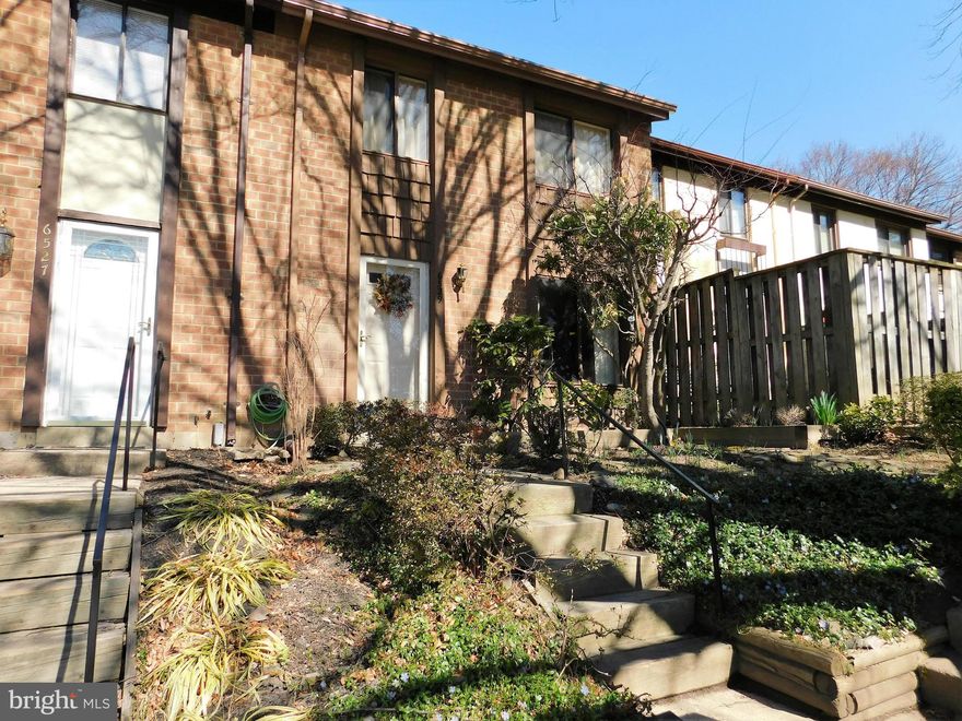 ONCE IN A BLUE MOON! TWO LEVEL town home in Village of Owen Brown. Spacious Living Room with sliders to private fenced in patio. Separate breakfast/dining room. 3 BR's, roomy master. 1 Full bath, potential for powder room on main floor. Near Rte 29, major routes, shopping, parks. Well kept home; ONLY 1 BANK, list price approved.  As Is addendum required. Call LA TODAY for details & disclosures.