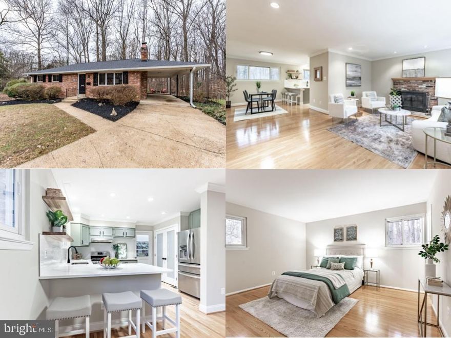 400 acre lake and park community and 2 minutes from 495 is this stunning 4-bedroom, 3-full-bath ranch completely refreshed in 2025 and move-in ready. Tucked on a spacious, wooded lot in a peaceful family-friendly cul-de-sac, this home backs directly to protected parkland for ultimate privacy and nature at your doorstep. 

The bright main level boasts three bedrooms, two fully remodeled baths, polished hardwood floors, fresh paint, and updated lighting. The showpiece is the 2025 kitchen remodel featuring quartz countertops, a beautiful pantry, and stainless steel appliances. Relax by the wood-burning fireplace (re-lined 2020) in the living room.

The walk-out lower level – also remodeled in 2025 – delivers versatility with LVP flooring, a large family room with second fireplace, sliding doors to the yard, huge laundry/storage, full bath, and fourth bedroom with two closets – ideal for guests, in-law suite, or flexible space.

Updates ensure peace of mind: new roof & hot water heater (2025), AC (2018), dishwasher (2024), refrigerator (2021), oven (2017), plus carport and driveway for up to five vehicles.

The backyard oasis shines with three relaxation areas (two with fire pits), perfect for gatherings or quiet evenings. Close by to the  Cross County Trail which connects you to miles of hiking/biking paths and the scenic Lake Accotink loop. Lake Accotink Park (½ mile) offers playgrounds, mini-golf, carousel, boat rentals, and more. North Springfield Elementary is also very close by. 

Commute easily to I-495, I-95, DC, Tysons Corner, Fort Belvoir, or the Pentagon. This rare blend of modern updates, generous space, and unbeatable trail/park access makes it a true forever home.

Schedule your tour today – this turnkey gem won’t last