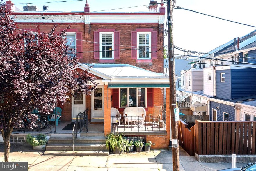Welcome Home! New HVAC System. Just a block from the train and Septa. You won't have to lift a finger, move right in to this meticulously maintained, end of a row. Located in the East Falls section of Philadelphia, it is close distance to restaurants, shops, schools and public transportation. The house has a beautiful open concept living room and dining room, freshly painted with neutral colors, new hardwood floors, new electric fireplace, garden window and plenty of space for entertaining. The eat-in kitchen has a ton of natural light, is newly renovated with custom window treatments, stainless steel appliances, recessed lighting, soft close cabinets with pantry and plenty of counter space. Off the kitchen is a fully fenced in patio for outdoor entertaining. Upstairs are three bedrooms and a full bath. The master bedroom has been updated to include a custom floor to ceiling closet system, a make-up station and hardwood floors. The bathroom has a new sink, toilet and ceramic tile flooring. There is also a full unfinished basement that allows for plenty of additional storage, work bench area, and laundry.