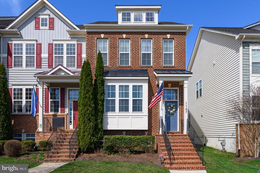 Nestled in the desirable Brunswick Crossing community, this beautiful end-of-row townhouse offers a harmonious blend of charm, luxury and comfort. Built in 2013, this transitional-style residence boasts a stunning brick front, with box window and covered entrance, creating an inviting façade that sets the tone for the elegance within. Step inside to discover a meticulously maintained and upgraded interior spanning almost 2,500 square feet on three finished levels.    ***The current homeowners have put many thoughtful design elements into every room including custom woodwork, wallpaper, designer paint, and fireplace that add warmth and charm.  Rich hardwood floors enhance the living spaces, crown moldings and chair railings add a touch of sophistication while tall windows in the front, side and back flood the home with natural daylight.    ***The large gourmet kitchen features an island with seating, rich wood cabinetry, stainless steel appliances, granite countertops, and pantry. The kitchen is also large enough for a convenient dining area, and has double French doors leading out to the sunny deck and backyard.    ***Retreat to the upper level where three bedrooms await, including a serene master suite with a walk-in closet and an en-suite bathroom. Each of the three full baths and one half bathroom is thoughtfully designed and renovated, ensuring ample space for relaxation and privacy. The upper floor laundry adds to the convenience of daily living.   ***The basement is fully finished with a spacious rec room, 3rd full bath and 4th bedroom     ***Enjoy Brunswick Crossing's extensive amenities, including a swimming pool, fitness center, and various sports courts, all designed to foster an active lifestyle. The community also offers well-maintained common grounds, walking paths, and a dog park, making it a perfect environment for outdoor enthusiasts. Brunswick Crossing is not just a place to live; it's a vibrant community. Residents benefit from nearby parks, recreational facilities, and a community center that hosts events throughout the year. The neighborhood is well-connected, with the MARC commuter train in downtown Brunswick, making it easy to access nearby urban centers. The community is also equipped with essential public services, ensuring a comfortable and convenient lifestyle. With the 2-car detached garage offering additional storage, this home is designed for both functionality and style. Experience the perfect blend of comfort, elegance, community, and convenience in this remarkable Brunswick Crossing townhouse. Welcome!