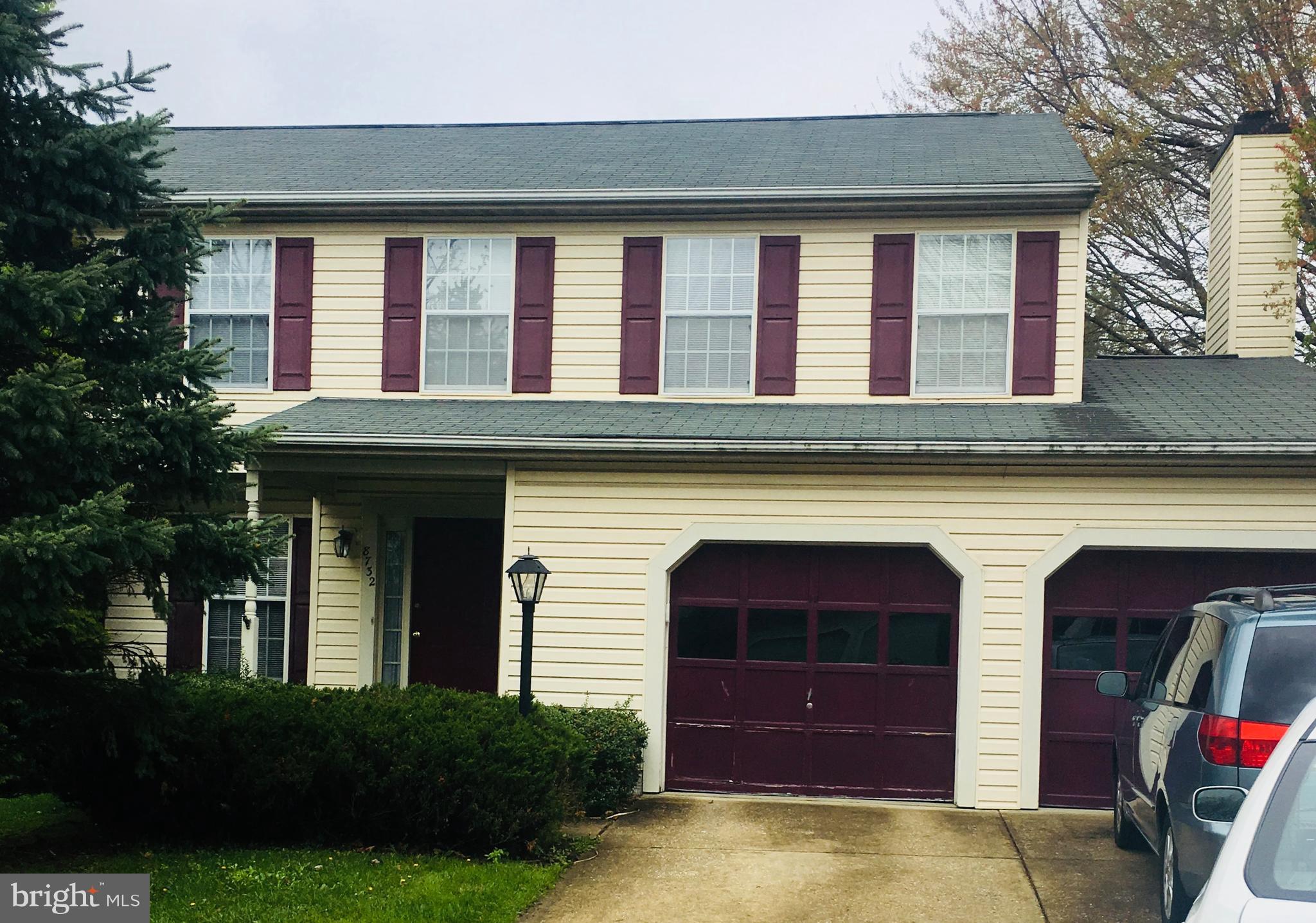 Available for move-in 7/16 or after.
Please fill out a free pre-screening form prior to requesting to see in person: https://forms.gle/RuxRcirAyTpyJ4m26
Spacious single house on a cul-de-sac. Four bedrooms and two and a half baths. Master Suite with super bath-soaking tub and separate shower. Hardwood floors on the main level, ceramic floor in the foyer, and kitchen. Two-car garage. Pretty rear yard with trees and deck.
The place is clean and neat. Current appliances and the upstairs closet system belong to the current tenant and will be replaced with the original ones. Photos will be available once the current tenant moves out. The showings will begin on 6/1.
Rental application: https://apply.link/CjkJ_rw