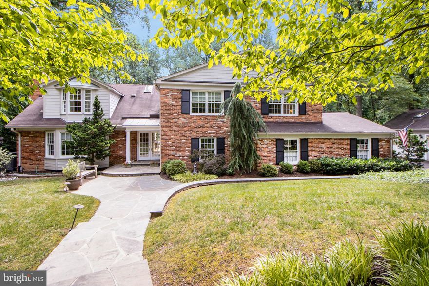 Simply Beautiful!  Welcome to this expansive 5 Bedroom, 4.5 Bath 3 Level Home.  Enjoy this 1+ Acre Extensive Landscaped Yard with Your Own Fenced in Pool.  Summer is here and is the perfect time to enjoy and take advantage of this Gorgeous private outdoor setting! Entertain on Your Multi Tiered Deck leading to the Serene Backdrop of Trees, Plush Green Lawn along with Bountiful Plants and Flowers.  Follow the Stone Pathway that leads up to the Double Glass Front Doors where you will enter into the Welcoming Foyer to the Main Level of this Home. You will step inside onto the Granite/Terrazzo Stoned Flooring that leads straight to your First View of the Beautiful Backyard at the Breakfast Area and Gourmet Kitchen.  The Chef's Kitchen has Hardwood Floors, a Six Burner Gas Wolfe Stove and Oven, a Warming Draw, including a Wall Oven.  The Butcher Block Island w/ Double Sinks, Dishwasher, Wine Cooler, Microwave, and Cubbies for ample storage. Included at Kitchen is a Sitting Room, Bookshelves, Pantry, Extensive Cabinetry and Built In Fridge/Freezer.  To Left of Foyer, host Dinners in the Massive Formal Dining Room w/ Hardwoods, Bay Window, along with it's own Fireplace. To the Right of Foyer is the Great Room w/ Hardwood Flooring, a Fireplace, extensive TV Wall Unit, Recessed and Cove Lighting. 
But wait...there is more - this room leads to the Sun Room with Wet Bar, another Fireplace, 3 Walls of Windows and Sliding Glass Doors to the Deck.  Also, there is a Main Level 1/2 Bath and a Home Office.
The Upper Level includes 4 Secondary Bedrooms and 2 Full Bathrooms along with a Primary Bedroom w/ Walk-in Closet, 3 additional Closets, A Sitting Area w/ Vanity and a Private En-Suite. The Lower Level includes a Family Room w/Sliding Glass Doors that leads out to the Stoned Pathway to Pool, Back Yard and Screened - in Porch.  There is also a Full Bath, Laundry area and a Room For your own Workout Space/Game Room, or Gym.  Park into your Spacious 2 Car Attached Garage with a Countertop, Fridge and Sink let alone room for Tools and Storage. Step across to the 3 Car Detached Garage or Work Shop with it's own Powder Room for convenience.  It includes Skylights, Tons of Windows, Lights and Electrical Outlets along w/ Storage Room/ Shed off the Stairs to Outside.  Private setting towards middle of Cul-de -Sac.  Public Water/Public Sewer