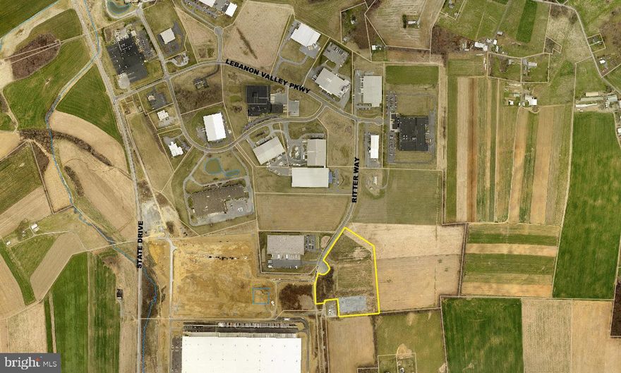 Located in Lebanon Valley Business Park, which is a 240 acre park.  This mixed use business park has infrastructure improvements and off-site improvements in place.  Easy access of the PA Turnpike, Interstate 81 and Interstate 78.  Site supports 100,000+ SF building.  Adjoining 54 acre parcel also available.