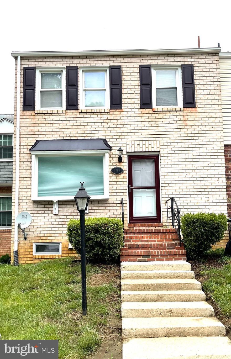 Nicely renovated 3 level townhouse for rent with hardwood floors and half bath on the main level. Bedroom and bathroom in basement with walk out to backyard. Water is included in the rent. Section 8 Applicants Welcome. Small Pets 20lbs or less considered on a case by case basis. Excellent location to major highways and transportation. 8 minute drive to the new Capital Regional Medical Center in Largo and a 20 minute drive to Andrews Air Force Base.