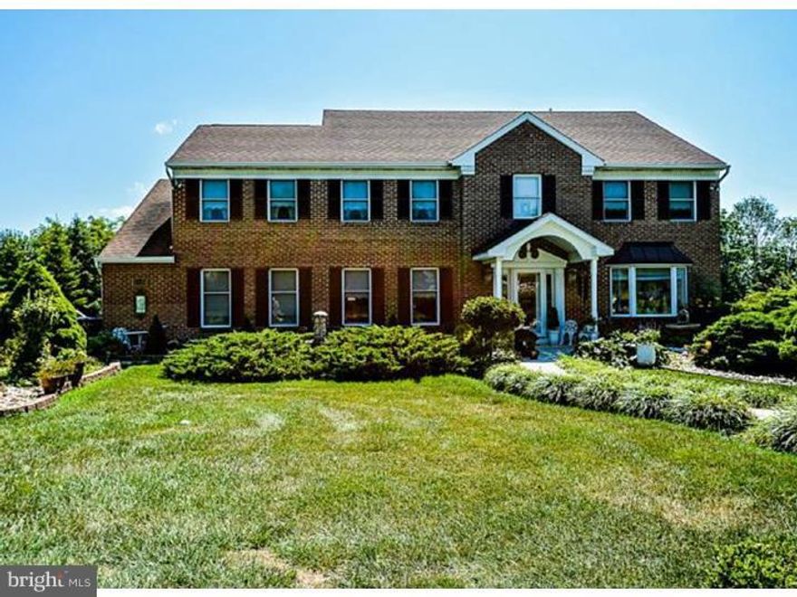 This spacious center hall colonial with  a striking two story foyer is situated on a beautifully landscaped yard with lighting and fountains on a cul de sac. This lovely home has a huge,cheerful  kitchen with a breakfast bar, granite counter tops, two pantries , and a separate dining area with a skylight. For your added convenience, there is a first floor laundry room off of the kitchen with a door to a two car side entrance garage with shelving and cabinets. There is also  a leaded glass door to the  side yard. The sunny living room has a bay window,chair rail,crown molding, and French doors to an inviting family room that boasts the warmth of a wood burning fireplace. The leaded glass door in Family room leads out to a large deck, great for entertaining. Enjoy a nice dinner in the formal dining room accented with chair rail and crown molding. There is also a powder room off of the hallway and a large coat closet.  Escape with a book to the huge master suite with a separate bathroom that has a Whirlpool tub with jets, a skylight above a shower stall and double sink vanity. There are three additional nice size rooms with ceiling fans & plenty of closets. The hall bathroom has ceramic floors and double sinks. If you need more room, there is a hall closet with attic access panel that could be finished for additional living space or storage. The full basement is partially finished with an area for storage.  This home has been well maintained by the original owners. There is newer vinyl siding, a newer porch, extensive landscaping and lighting and, stucco chimney and a newly paved driveway. Also, the  home has an intercom and security system.  For your added peace of mind,  a  1 year warranty is included with sale. A wonderful home with lots of living space, and a great location convenient to Wentz Run Park, restaurants and shops! Quick settlement possible! Public records incorrect on square footage.