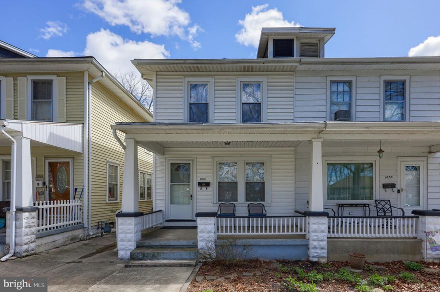 Welcome to this exceptionally well maintained semi-detached home offering a blend of comfort and convenience. Step onto the inviting covered front porch, perfect for enjoying quiet evenings. Inside, the home boasts a freshly painted interior, creating a bright and welcoming atmosphere. The spacious living and dining rooms feature gleaming hardwood floors, while the remodeled kitchen is a chef's delight with ceramic tile flooring, a stylish tile backsplash, and a convenient pantry. Three comfortable bedrooms and a beautifully remodeled full bathroom complete the living space. Replacement windows ensure energy efficiency, and a detached one-car garage offers convenient parking and storage. The public park located across the street provides green space and recreational activities. This charming home is truly move-in ready and presents a wonderful opportunity for comfortable and convenient living.  Don’t miss out!