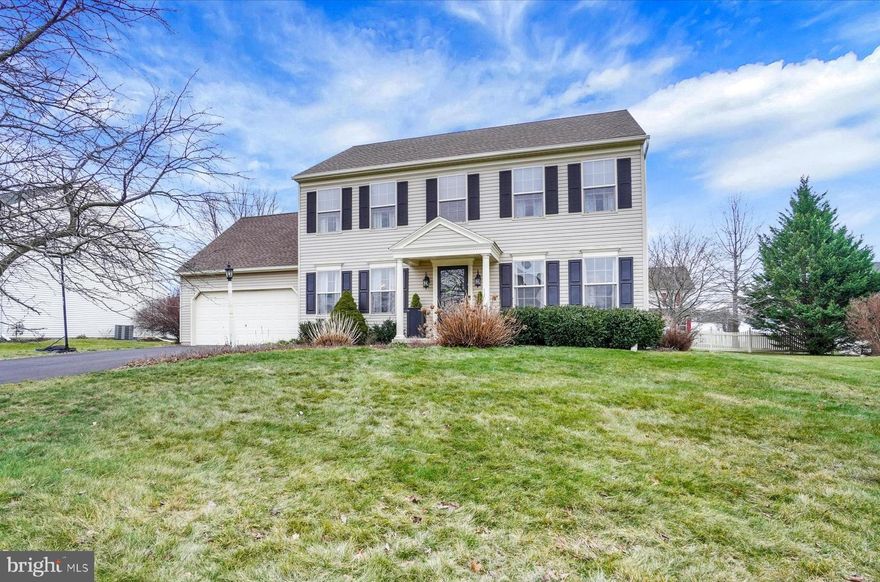One look will be all it takes to fall in love with this wonderful home situated in desireable Country Club Estates convenient to shopping, schools, parks, I-83 & Rt 30!  *Welcomed by a covered porch and beautiful landscaping, you will feel at home as you enter into the open E.G. Stoltzfus Briarwood floor design *Gracious Living Room acccented by pillars opens to the Family Room that will be a delight for entertaining & relaxation *The Kitchen boasts gorgeous granite counters & island, stainless appliances including a coveted double oven, pantry, dining area & slider leading to serene stamped concrete patio surrounded by blooming flowers and stunning landscape *Dining Room with hardwood floors perfect for celebrations! *Primary Bedroom offers awesome walk-in closet & over garage storage plus beautiful Primary Bathroom *3 additional gracious Bedrooms & convenient 2nd floor Laundry *Updated Roof,  Central Air, Water heater & more!  Be the first to see!  *Transferring seller sad to leave can offer quick possession!