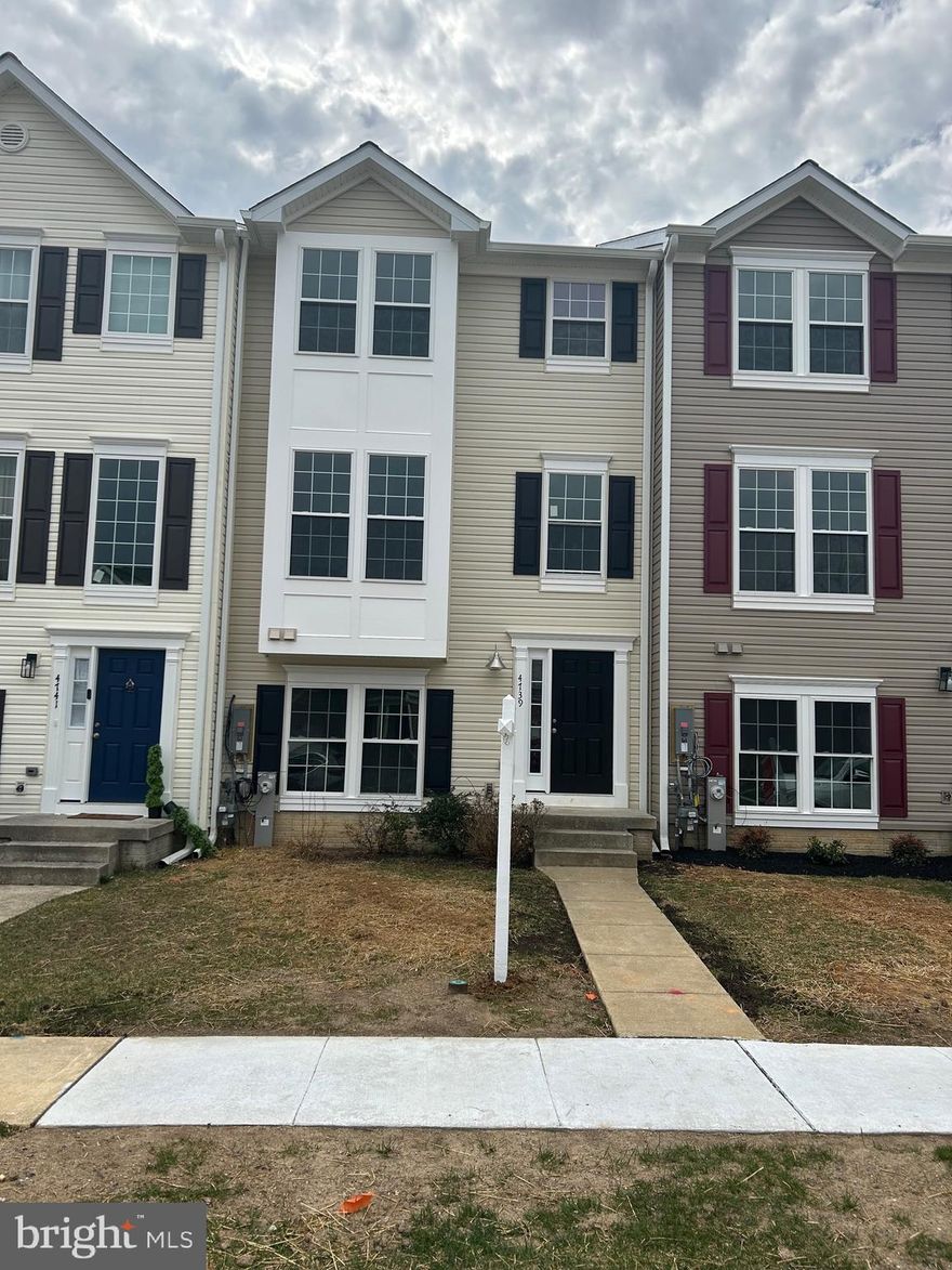 New Construction Alert…brand new construction from the ground up. This newly constructed townhouse with 4 bedroom, 3.5 baths, and an oversized 2-car garage is located in the desirable Hollywoods Community. The home features a primary bedroom with a walk-in closet and a luxury bathroom with a standalone soak-in tub, separate shower, double sink, and lighted mirror. The kitchen is amazing! It has an island, upgraded cabinets with hardware, and stainless steel appliances. The stove has a griddle, and the oven has an air fryer feature. Other features include 9’ ceilings, recessed lights, luxury plank wood floors, an outdoor deck, and a laundry room with washer/dryer hookups. Don’t forget, everything is brand new: water heater, furnace, light fixtures, garage door opener, etc.