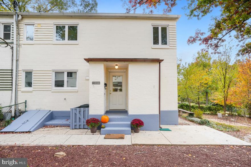 Bright and sunny 3 bedroom end unit nestled into 33 Court on a large corner lot.  This renovated home features a brand new full bath, new paint, new lighting, new flooring and an updated half bath off the kitchen.  The open kitchen features quartz counters, custom back splash and a large stainless refrigerator. This move-in ready CO-OP has a full size washer and dryer on the second floor and  ductless mini-splits. This unit has one of the largest yards in the community and is fully fenced, with a large storage shed. Loving updates throughout. Coop Fees and taxes are listed separately.


This home is on the  city sidewalk network that leads to Roosevelt Center - groceries, theater, aquatic & community centers, restaurants, salons, bakery, banking & more. Enjoy Greenbelt Lake, Buddy Attick Park, tennis courts, ball fields, playgrounds and lots of other recreational opportunities. Metro bus and UMD shuttle stops only a short walk away, with the Greenbelt Metro Station only a few miles away. 

Dedicated parking spot close to the unit. Garage rental may be available. 

See http://ghi.coop for information about the community and how to become a member. Cash or conventional financing only, with GHI-approved lenders. 
Monthly Greenbelt co-op fee includes all property TAXES, insurance, trash pickup, and co-op membership fee which provides public space maintenance, renovation program, replacement reserves & most structural maintenance (walls, roof, wiring, plumbing, hot water heater & more.)