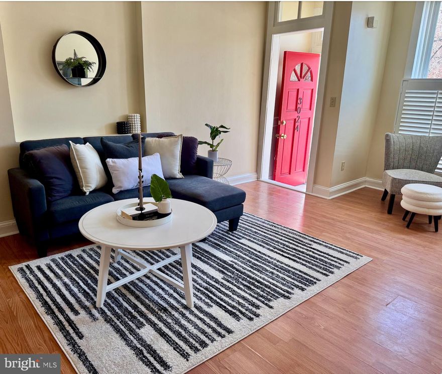 Reimagined & Ready and Waiting for You– this lovely Hampden Home Awaits!
Imagine coming home to a bright, airy space with a classic foyer entrance, where modern comfort meets classic Baltimore charm. Move into a home ready for you to reimagine! The front room’s plantation shutters allow for perfect light control and privacy, creating an inviting space to enjoy your morning coffee while Hampden wakes up around you. Move effortlessly through the open-concept to the kitchen, with ample cabinetry, and a built-in drop/ modern charging station for super convenience. The fully fenced backyard with a gated alley entrance means easy loading and unloading—right into the mudroom, where your Whirlpool front-load washer & dryer are tucked away for easy daily use.
This home is move-in ready yet waiting for your creativity to shine. Thoughtful built-in ledges and a unique wall cut-out add personality, providing the perfect backdrop for displaying your favorite art or personal touches. Whether hosting friends in the open, airy living spaces or relaxing in the peaceful retreat of your upstairs bedrooms, this house's warmth, functionality, and inviting energy are now ready for your unique style. Located around the corner from The Avenue, you’ll have iconic Hampden hotspots right at your doorstep—brunch at Artifact Coffee, vintage finds at Hunting Ground, and evening strolls through Roosevelt Park. With unbeatable walkability and community vibes that feel like home, 3024 Keswick is ready to be your special place. Be the first to tour before this beauty is gone! 
Open House Sunday | Book a Showing Starting Friday!