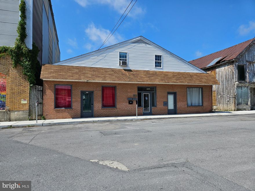 This end-unit ground level directly across from Hunters Hardware, and 100 ft from 522, and next to the Ice House, and on same street as Mi-Ranchito restaurant and 100 ft to Library.  So many possibilities for YOUR SHOP HERE.   Walking traffic in Town of Bath.
Pictures showing when a past tenant had the shop decorated.
Middle unit 120 Independence St is now rented to Blown Away Salon as of 7.28.2025