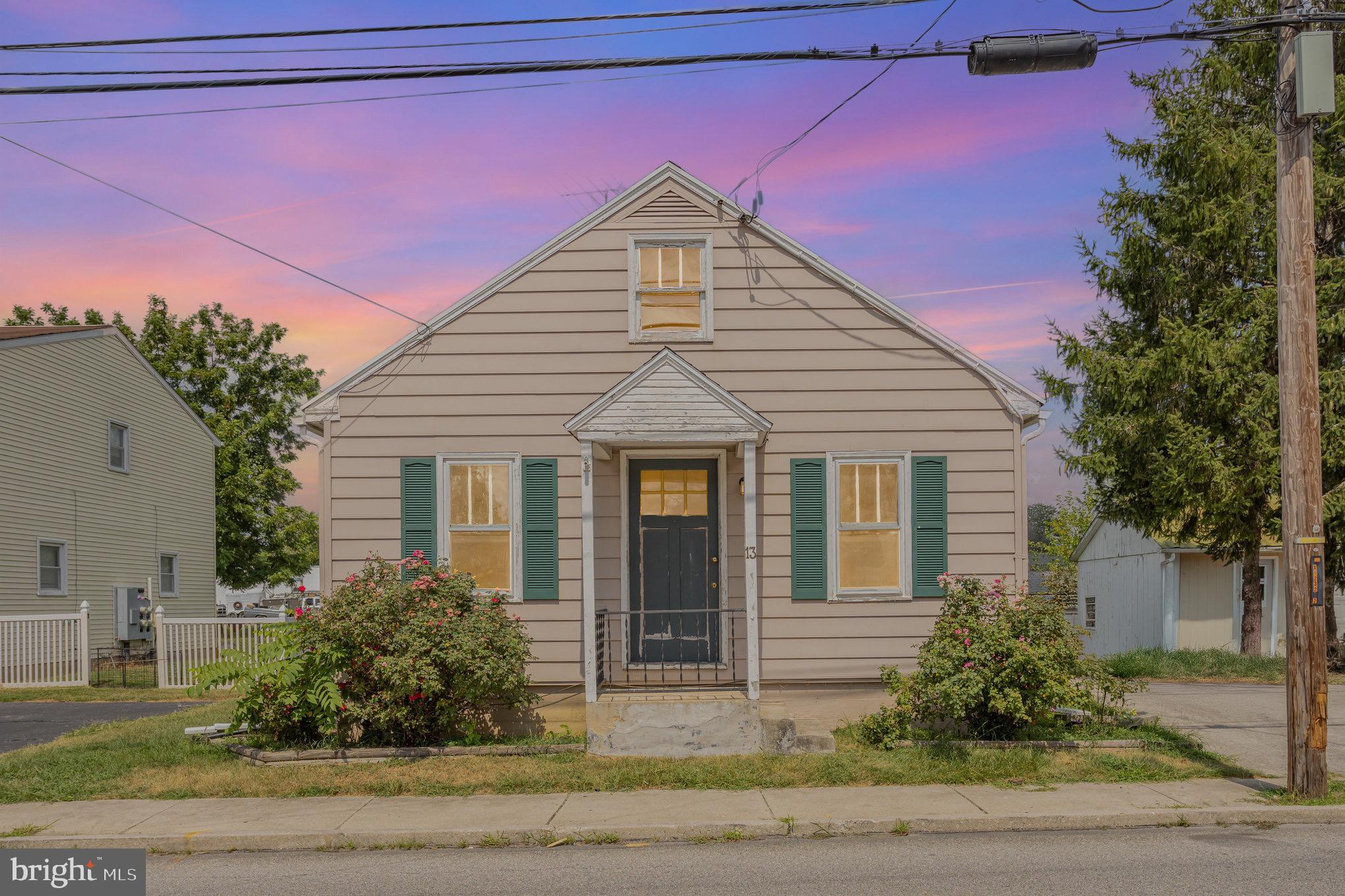 Welcome to your next opportunity at 13 N Blettner Ave, Hanover, PA. This charming 2-bed, 1-bath, 1.5-story home offers a blend of comfort and potential. Situated on a corner lot, the property includes a handy backyard shed, ideal for storage or a workshop. The detached Cape Cod design offers a cozy yet spacious living space, perfect for first-time buyers ready to put a little sweat equity or investors seeking a lucrative rental prospect near vibrant Hanover.
This home features thoughtful mobility improvements cater to accessibility needs. Strategically nestled outside the main city of Hanover, this location provides swift access to Route 194, making commutes to New Oxford, Gettysburg, York, and Waynesboro straightforward and convenient.
Whether you're looking to personalize your first home or seeking an investment in a thriving yet calm area, this property is a canvas ready for your vision.