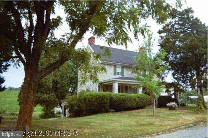 Unique opportunity to own early 19th century stone home, bank barn on over 150 acres.  First ever public offering of this farm.  Convenient to Shepherdstown, Harpers Ferry.  Many possibilities you decide.