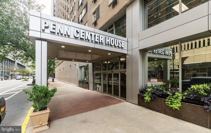 Welcome to Penn Center, located at 1900 John F. Kennedy Blvd, Unit 1412, where Center City convenience meets full-service, elevated living.

This rarely available southwest-facing corner residence offers 2 bedrooms and 1 bathroom within a spacious, light-filled layout designed for both comfort and functionality. Oversized windows frame sweeping Philadelphia skyline views, filling the home with natural light throughout the day. The open-concept living and dining areas create a seamless flow, ideal for entertaining or everyday living. Washer/Dryer is included in the unit.

The primary suite features dual exposures and a large walk-in closet offering a bright and airy retreat above the city.  

Residents of Penn Center House enjoy an exceptional suite of amenities, including a rooftop deck with panoramic city views, a welcoming community room for social gatherings and recreation, and a well-stocked library. The building is fully owner-occupied and provides 24-hour front desk service, on-site maintenance, and security, ensuring comfort and peace of mind. There's a stunning roof deck that offers breathtaking views of the city skyline.

Ideally located just steps from Philadelphia’s world-class museums, acclaimed restaurants, and vibrant cultural destinations.

The monthly co-op fee includes all utilities, basic cable, and real estate taxes. On-site parking and fitness center access are available for an additional monthly fee. Financing options are available through First Trust and Cross Country Mortgage.

Don’t miss this opportunity to own in one of Center City’s most established and well-managed buildings. Schedule your private showing today and experience the best of Philadelphia living at Penn Center House. Buyer is responsible for all transfer fees and administrative costs.