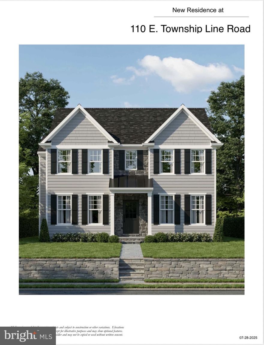 MODEL HOME OPEN HOUSE AT 6 GARFIELD RD, MEDIA ON SATURDAY, OCTOBER 18TH & SUNDAY, OCTOBER 19TH, 12-2PM. Experience luxury, quality, and customization in this brand-new home built by D. Caramanico Builders, one of the area’s most trusted names in residential construction. Known for their professionalism, attention to detail, and collaborative approach, D. Caramanico Builders offers a truly semi-custom homebuilding experience — allowing you to personalize finishes and optional features to suit your lifestyle.
This thoughtfully designed home offers over 3,000 sq. ft. of living space with an open-concept main level, a custom Century kitchen, spacious family room, dedicated office and elegant dining area — perfect for both everyday living and entertaining. The second floor features a luxurious primary suite with walk-in closets and a spa-inspired bath, along with generously sized secondary bedrooms and a convenient second-floor laundry. Optional features such as a finished lower level with recreation space, guest suite, and beverage center provide even more flexibility. With a driveway off Park Rd and a gorgeous 2 car detached garage you'll have a abundance of storage and every day convenience of covered parking. 
Set in the heart of Haverford Township and served by the award-winning Haverford School District, this home offers an unbeatable location just minutes from local shops, parks, dining, SEPTA Regional Rail, and an easy commute to Center City Philadelphia.
Don’t miss this rare opportunity to build the home of your dreams with a premier local builder where timeless design, quality craftsmanship, and modern living come together.