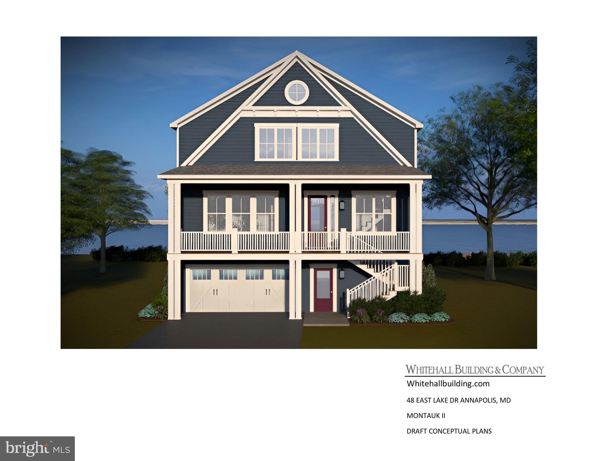 Once-in-a-Lifetime Opportunity to Build Your Dream Waterfront Home in Bay Ridge. Don't miss your chance to own the last remaining waterfront lot and be in your new home by next boating season in the prestigious and highly sought-after Bay Ridge community. This is a rare opportunity to work with the builder to design and build your dream home on a premium lot offering 57 feet of serene waterfront on protected Lake Ogleton. Also listed as just a lot without a house package. Enjoy breathtaking, unobstructed views and the peaceful lifestyle that only true waterfront living can offer. Whether you're envisioning a luxurious modern retreat or a timeless coastal home, this lot is the perfect canvas. Contact the listing agent for insight and inspiration on potential home designs tailored to this exceptional property. Bay Ridge is renowned for its rich history, vibrant community, and unmatched amenities, including a bayfront community pool and newly renovated clubhouse, sandy beaches and scenic waterfront , a large community marina, basketball and pickleball courts, a children's playground, and year-round community events. Located just minutes from downtown Annapolis and Eastport, Bay Ridge offers the charm of a tight-knit neighborhood with the convenience of city access. Experience the perfect blend of tranquility and community in one of the most desirable waterfront enclaves on the Chesapeake Bay. This is more than just a lot—it's the beginning of your dream lifestyle and opportunity to customize the perfect paradise.