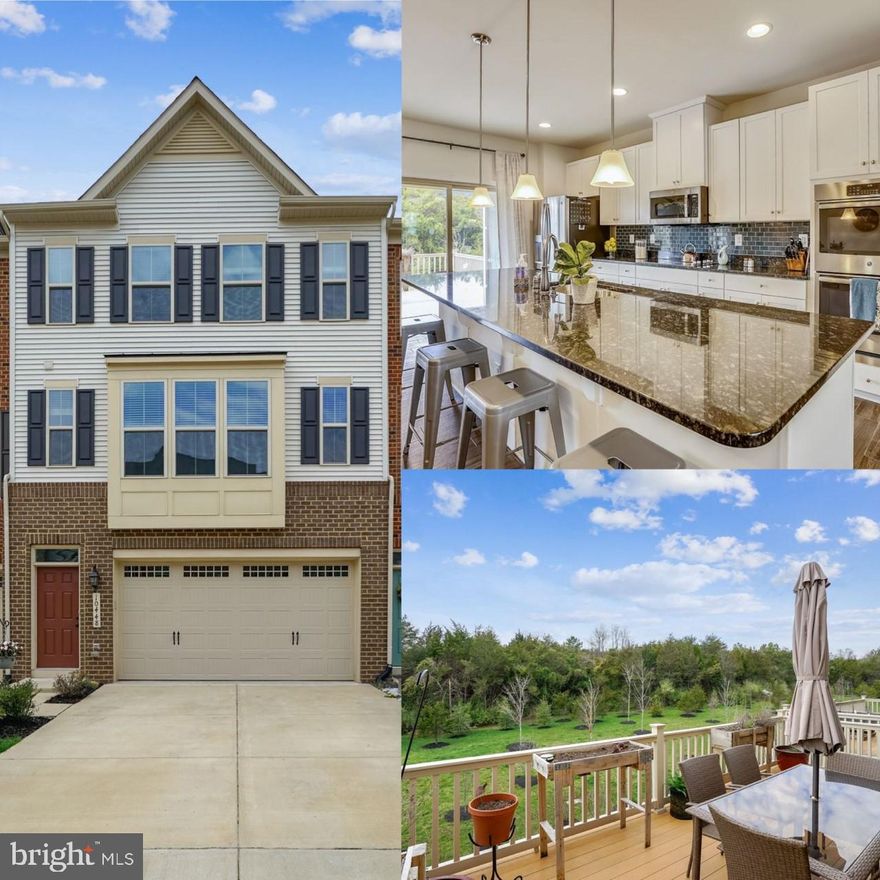 Gorgeous luxury townhome located in Bradley Square.  This 4 bedroom 3.5 bath boasts a stunning open floor plan with stainless steel appliances, granite countertops, newer wood style tile flooring, newly renovated half bath and a spacious, sun-drenched kitchen with view which overlook the beautiful private backyard.   Large 2 car garage with interior access.   4th bedroom in the basement with a full bathroom and a walkout. 
 Conveniently located within walking distance of Bennett elementary school, 2 miles of Old Town Manassas, great restaurants, shopping centers and farmers market on Thursdays and Saturdays.  This home is a must see and won't last long!