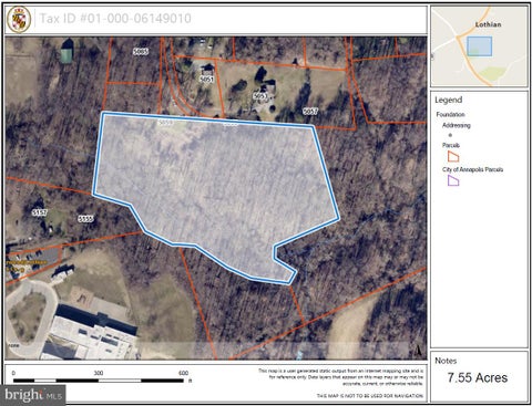 Vacant Land For Sale - 5155 Solomons Island Road<br/> Anne Arundel County, LOTHIAN, MD 20711