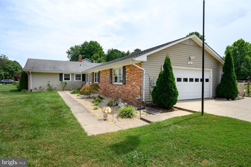 Charming Brick Rancher with Major Upgrades on a Spacious Corner Lot. IT'S A MUST SEE!! 
This beautifully maintained 3-bed, 2-bath brick rancher sits on a generous corner lot and offers almost 1,800 sq. ft. of updated living space. The kitchen was completely renovated floor to ceiling in 2022, featuring white quartz countertops, a full tile backsplash, new cabinetry, flooring, and appliances.
Major system upgrades include a new Norweco BAT septic system (2019) with annual maintenance, new bladder tank and hot water heater (2021), and a brand-new electric HVAC system (2024). Recessed lighting throughout the main living areas and the whole home freshly painted. 
Enjoy year-round relaxation in the all-season sunroom, which opens to a newly installed patio and a fully fenced backyard. Outdoor features also include a large powered shed with concrete flooring, an oversized gravel parking area ideal for campers and trailers, and an underground drainage system for added peace of mind. The primary bathroom has been fully updated in 2025 and boasts a gorgeous walk-in shower. There is also an additional room at the garage entry that could be used as a large mudroom, office or converted to an additional bedroom!