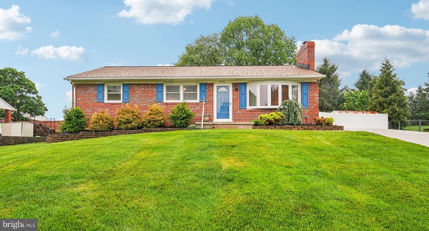 3 bedroom, 2 bath, brick rancher in sought after Greenridge community in Bel Air is ready for you to call home. Have peace of mind with a roof less than two years old.  Enjoy 1,270 square feet plus of living space on the main level, PLUS  a large finished basement. All on over 1/3 of an acre, with a beautifully fenced backyard. Wood flooring in living room, bedrooms and dining area. New kitchen flooring. Updated main level full bathroom. Kitchen and dining area open to deck through sliders that go out at a large deck and expansive backyard. Have the security of  the backup generator. Driveway offers multiple parking spaces, with additional street parking.  Main level has been freshly painted.  Fireplaces in the living room and basement.