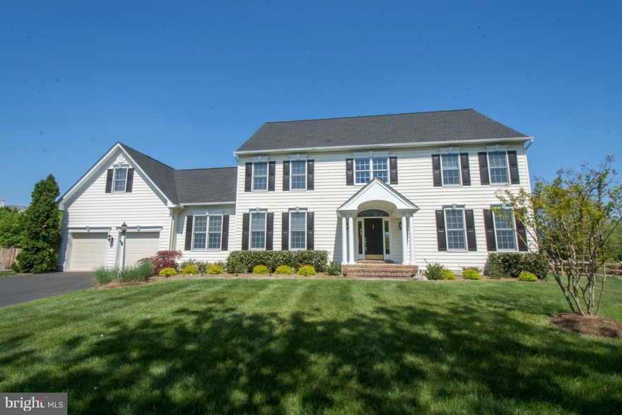 Home at end of cul-de-sac s on oversized Cambria lot.  Backyard is epic Pool, b-ball court, fire pit, garden, play set.  Perfect for entertaining. Gourmet kitchen w/ high end appliances opens into sunken family rm + dining rm. Finished lower lvl -great space w/ large bar, theater area, craft area, sauna & au pair suite + bath main lvl office. Public water & sewer.
