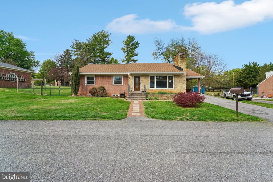 Welcome home to comfortable living in Hagerstown! This well-maintained brick rancher features numerous updates completed by the current owner, including a newer roof, siding, gutters, windows, furnace, and upgraded plumbing.

Inside, you’ll find three bedrooms, a recently updated bathroom, and hardwood floors throughout the main level. A separate yet open dining room provides additional gathering space.

The fully fenced, level backyard offers space for outdoor activities, pets, or entertaining. Downstairs, the basement provides additional living space, along with a separate storage area and potential for further finishing.

Additional features include an insulated attic added by the seller, a wood-burning fireplace with dual blowers on the main level, and a pellet stove with a separate thermostat in the basement.

The property is served by city water and private septic, with the septic system pumped last year according to the seller.

Located on a quiet dead-end street with convenient access to Route 40, this well-maintained home offers comfort, efficiency, and value.