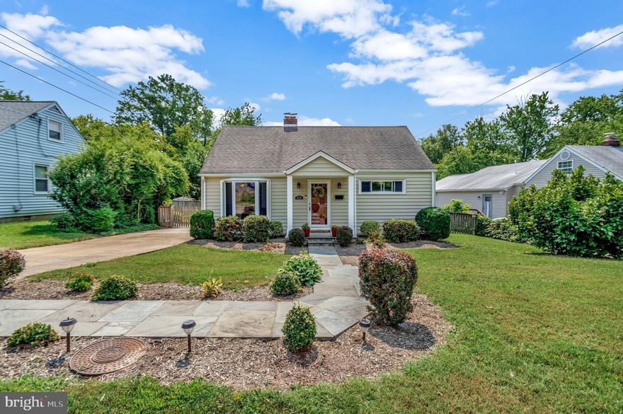 **PRICE REDUCED**  Beautiful Cape Cod on a premium large lot in sought after neighborhood of  Bel Air in Falls Church. Close to Rt. 50 and INSIDE the beltway.  Gourmet Kitchen w/ SS Appliances, Granite, and Cherry Cabinets. Large Family Room addition off kitchen opens to Trex Deck and Huge flat yard with mature trees and well maintained for entertaining. Updated bath(s)  located on main level.  Laundry room with washer , dryer and second refrigerator (all convey) on lower level.  Upstairs has two bedrooms  which can be used as a guest, office, nursery or playroom with great storage space.  Seller motivated. Show anytime.