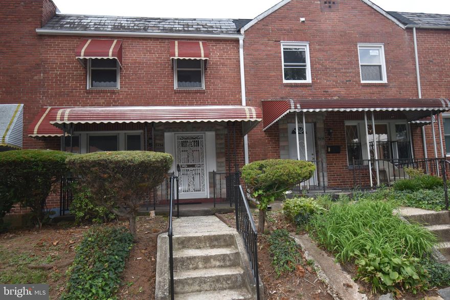 Introducing this exquisite all-brick townhouse, newly renovated and ready for immediate occupancy. This beautifully appointed home features fresh paint throughout, luxury vinyl plank flooring, and a sleek, renovated kitchen with quartz countertops. The upper level boasts three spacious bedrooms, new carpet, a full bathroom.  Additional upgrades include a new stainless steel refrigerator,  stove, a fully renovated finished basement and a brand new roof.  Conveniently located in the heart of Baltimore, this magnificent home is close to Pimlico Race Course, numerous shopping options, bus stops, and subway lines. Don't miss this exceptional opportunity; schedule a viewing today.