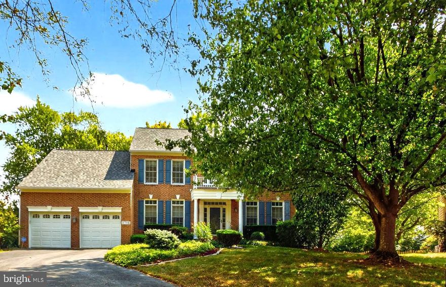 WELCOME to this spacious cul-de-sac Colonial home with 5,390 square feet! The sellers installed hardwood flooring throughout the main level the moment they purchased, providing warmth and elegance throughout which complements the lovely crown moulding. Thoughtful upgrades include newer roof, solar panels, appliances and hot water heater. Chef’s kitchen boasts Italian tile backsplash, stainless appliances, granite and cherry cabinets. Additionally, five bedrooms are spread over three levels, offering many usable options. Life is good on Northrup Terrace!