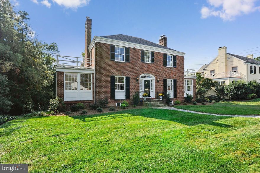 Great price reduction! Staged and looking great!  Totally redone. Like new! Beautiful Braddock Heights center hall colonial on large lot with mature trees and plantings. Plaster walls,  tray ceiling in master bedroom. Two wood burning fireplaces. Walkout rear entrance to covered loggia.  Good storage. Hard wood floors, brand new kitchen with quartz counter tops. All baths are brand new!! New roof, new a/c! Open floor plan with good flow.  Nice gazebo/summer house in the back yard, fully screened, wood burning fireplace and electric! Private, quiet location.