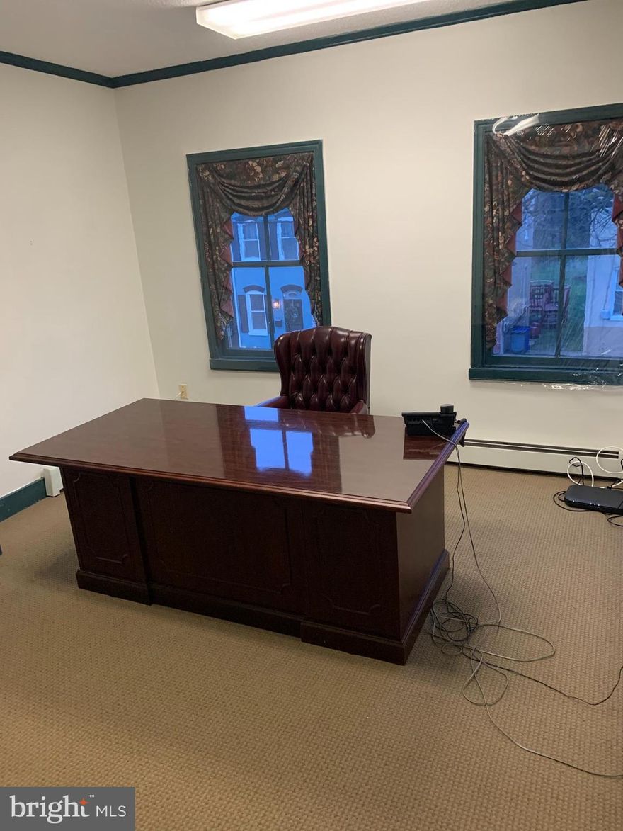 2nd Floor has 2 offices and a half bath, totaling 590sf. Three parking spaces in the back. Ideal for office professionals. Walking distance to downtown Frederick. Easy access to all major roads. Available immediately. Call now.