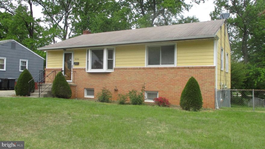 Rambler with Finished Basement. Hard Wood Floors throughout most of the main Level. Main Level Includes 2 BRs, 1 FB,  Living Room, Kitchen and a Dining Room (may want to consider converting DR to BR). Kitchen stairs lead to Large Bsmt Rec Room.  Bsmt also includes a 2nd Kitchen and another Large Living area with a Brick Wall Gas Fireplace. Do not forget the other 3rd finished room in Bsmt. Many would call this another BR. Use it as you wish (BR, Office, Guest room, TV Room). There is also another Full bath in Bsmt. Perfect for an In-Law Apartment, as it has a Rear Entrance. Home has Side entrance. This home Sits on a respectable sized lot. Off street parking for up to 4 vehicles. Large Sturdy looking Shed in back corner. Close to Schools, Shopping and is a reasonable Commute to Washing DC. 

This property is subject to the Freddie Mac First Look Initiative. The Freddie Mac First Look Initiative limits offers from being entertained during the first 30 days of listing to owner occupant and non-profit buyers. Investor offers will be responded to after the first look period ends on 6-13-2023.

The sale of the property is made on an “As Is”, “Where Is” and “with All Faults” basis, and seller makes no warranty or representation, express or implied, or arising by operation of law, including, but not limited to, any warranty of condition, title, habitability, merchantability or fitness for a particular purpose with respect to the property or any portion thereof.


-- HIGHEST/BEST/FINAL REQUESTED by SELLER. Buyers Encouraged to make us a solid offer with no contingencies and submit their highest and best by deadline of 7-7-23 11:59PM . MULT OFFERs WILL BE REVIEWED.