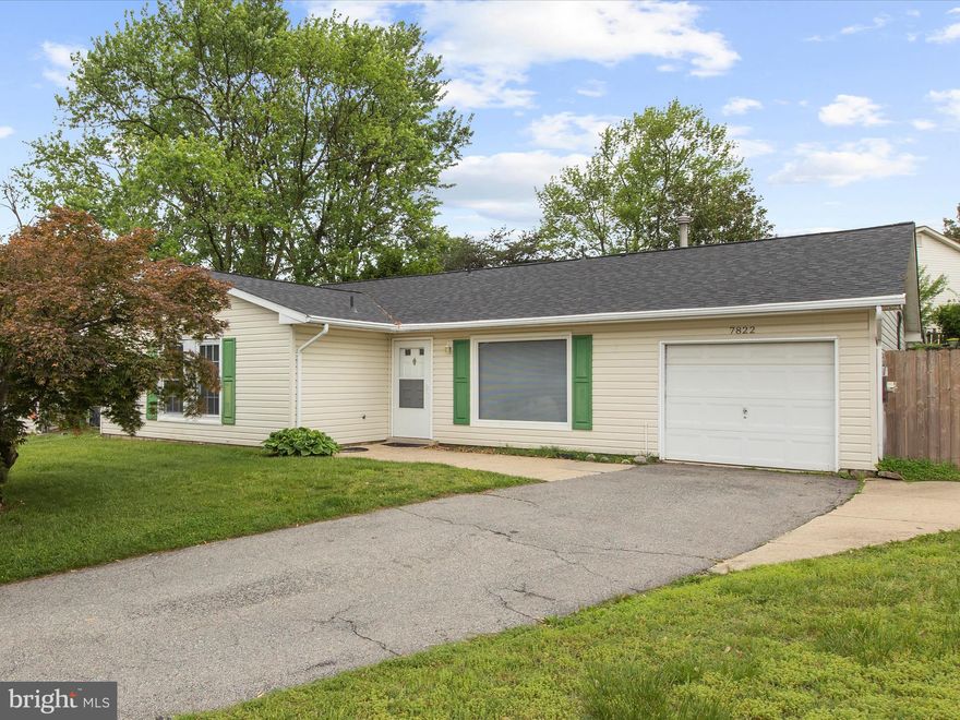 Welcome home to 7822 Citadel Court! Nestled on a quiet cul-de-sac, this beautifully maintained 4-bedroom, 2-bath gem offers comfort, space, and convenience. Enjoy freshly painted walls, brand-new carpet, and stylish LVP flooring throughout. The spacious eat-in kitchen and separate dining room are perfect for everyday living and entertaining. Step outside to a fully fenced backyard with a cement patio, ideal for relaxing or hosting gatherings. Additional features include an attached 1-car garage and plenty of storage. All this just minutes from Ft. Meade, major highways, and shopping—a commuter’s dream with the charm of a quiet neighborhood! PREFERRED SCORE OF 650+