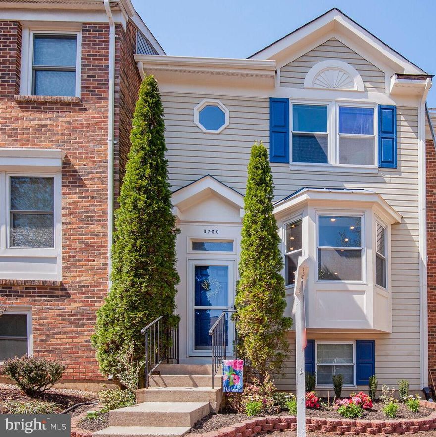 Stunningly Renovated Townhome with Two Master Suites in Fairfax!

Prepare to be amazed by this beautifully remodeled townhome! The kitchen renovation features elegant espresso cabinets, sleek quartz countertops, a stylish subway tile backsplash, and high-end slate stainless steel appliances. The spacious kitchen island is an entertainer’s dream, offering ample space for guests to gather.

The upper two levels showcase gleaming hardwood floors and modern lighting fixtures, creating a refined and inviting atmosphere. A beautiful oversized bookcase with ladder in the living room convey, adding a unique and sophisticated touch. All windows have been replaced, enhancing both energy efficiency and curb appeal. The upper level boasts vaulted ceilings and remodeled bathroom, complete with newer vanities and luxurious granite countertops. The custom-designed master closets are a standout feature.

The lower level offers versatile design possibilities—whether as a family room, gym, guest space, or home office with a private view of the back patio.

This home truly shines and is not to be missed!