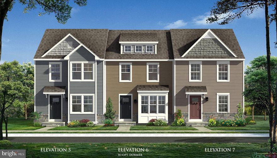 Live the Huntfield lifestyle in Charles Town's largest planned community ideally situated along the rolling hills of the Blue Ridge Mountains. New Townhomes in Jefferson County. End Unit!! Well-appointed peninsula kitchen and adjoining dining area with an open concept kitchen with island. Main level features a large 8ft Sunroom. Owner’s suite with generous walk-in closet, en suite bathroom with dual vanity. Upgraded owner's bath with separate shower and tub. Two secondary bedrooms, laundry area and full bathroom complete the second level. Finished Basement Rec Area 1 & 2.  Photos may be of similar home/floorplan if home is under construction or if this is a base price listing.