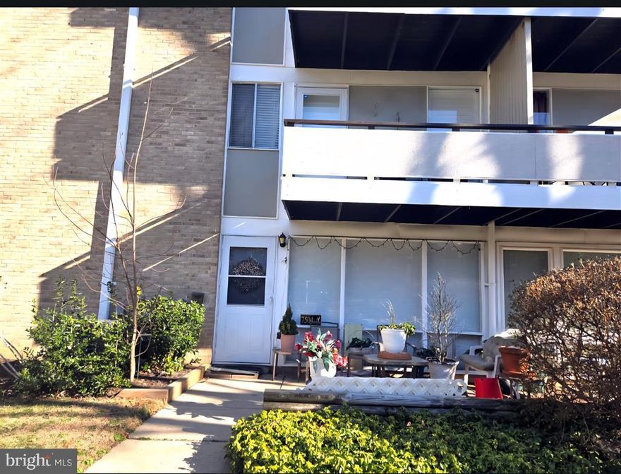 WELCOME to this hidden gem in Bethesda! Large one-level garden style 2BR/2FB of 1329 sq.ft in Spring Lake Condominiums. Tucked away on a quiet street/cul de sac yet minutes from I-495/I-270. County Bus Terminal is right across for Metro access. Also, Cabin John park, Montgomery Mall, AMC theater, Home Depot, Toyota dealership, restaurants and post office...within walking distance.The best part  low condo fee in Bethesda!

Desirable location in the community with serene tree views than the parking lot. Many amenities like pool, trails, tot lot, BBQ grills and Laundry right outside your door. Plus a Storage Bin + free Parking. Huge LR/DR, galley kitchen with W/I pantry, baths with ceramic tile, Owners BR has a deep closet + custom W/I closet/baths, 2nd. custom W/I closet, spacious bedrooms and hardwood floors. Unit BR has a deep closet and a window and built-in shelves. Unique feature of this unit that has 2 entrances!