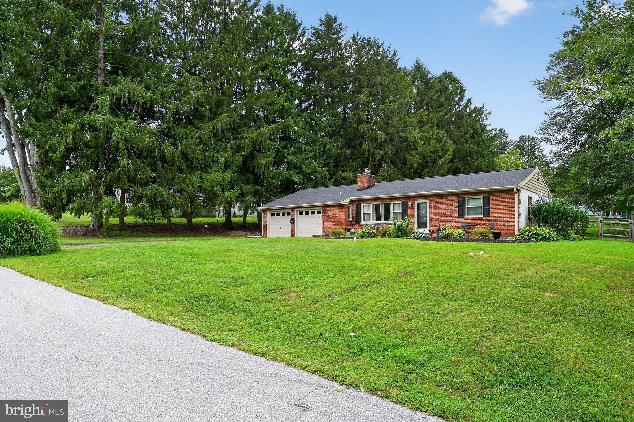 THE ONE YOU'VE BEEN WAITING FOR IS FINALLY HERE! AN ABSOLUTELY DARLING BRICK RANCH NESTLED IN THE PEACEFUL AND PRIME WEST CHESTER “WESTTOWN PARK” COMMUNITY! Welcome to your next chapter in this beautifully maintained, move-in-ready brick rancher, perfectly situated on nearly half an acre in the sought-after West Chester Area School District. This is single-level living at its finest—ideal for downsizers, first-time buyers, or anyone seeking comfort, convenience, and value. Tucked just minutes from West Chester University, and offering effortless access to King of Prussia Mall, Route 202, Blue Route (I-476), and the PA Turnpike, this home is a commuter’s dream without sacrificing peace and privacy. Whether you’re headed to Philly, the Main Line, or simply enjoying nearby shops, dining, and entertainment, everything is within reach. Relax by the cozy wood-burning fireplace with custom mantel in your spacious living room, or unwind in the four-season sunroom with NEW laminate flooring —equipped with its own heating and cooling—overlooking the lush, fenced backyard and private patio on nearly half an acre lot. Kitchen features a ceramic tile floor, granite-topped island, two pantries, newer appliances including a microwave and dishwasher. Bathroom is light and bright! Other standout features include a newer HVAC system with great CENTRAL AIR, plus a brand NEW oil tank (installed less than 60 days ago), attached 2-car garage with inside access and newer garage doors. Vinyl windows and soffits for low-maintenance living. A separate garden shed for extra storage. Flat, beautiful yard—perfect for entertaining or quiet evenings outdoors. Low property taxes for long-term savings. At this price, this gem offers unbeatable value and gives you an opportunity to own land with NO HOA FEES, in one of Chester County’s most desirable locations. Don’t miss the rare chance to own a charming, solid home with timeless appeal and unmatched accessibility. NOTE: Showings will take place at the Open House which is Sunday, August 24, from 11:00am-12:30pm. SEE NEW PICS AND 360 MATTEPORT VIRTUAL TOUR ADDED!