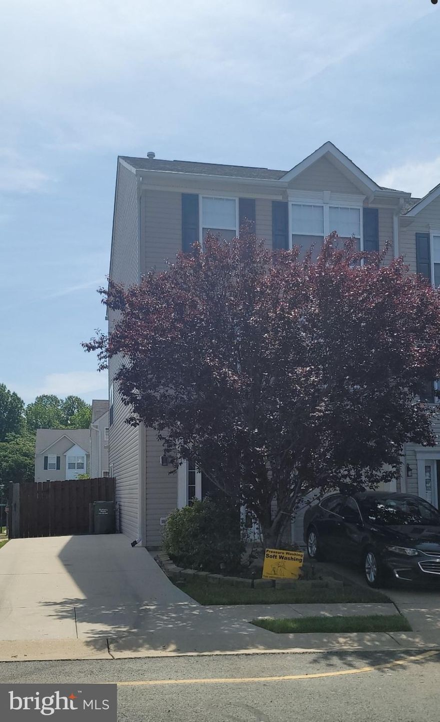 *CONTRACT FELL THROUGH DAY OF CLOSING DUE TO BUYERS FINANCING* Don't miss out on this gorgeous 3 level w/ garage townhome in Salem Fields! Enjoy the oversized kitchen equipped with stainless steel appliances, this corner unit has over 1,687 sq feet of living space.  Enjoy cookouts on your oversized back deck with a fully fenced backyard for the kids and pets to enjoy! No need to find visitors parking with your oversized side driveway you can accommodate your company.  Let your agent know to schedule your tour now, don't miss out! Central location to shopping in Harrison Crossing and within minutes to Central Park. Enjoy summer days with the Olympic size community pool, Tennis, tot lots and walking trails! Welcome Home all that is missing is you!