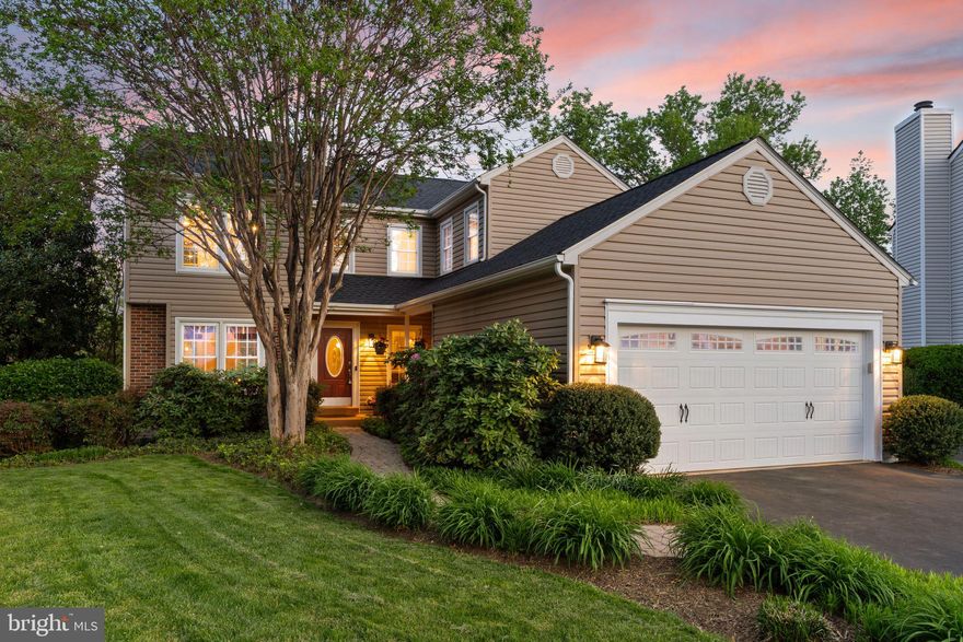 Open Sunday May 4th 2-4pm**Experience the best of indoor and outdoor living in this highly upgraded home in Belle Pond Farm, set at the end of a cul-de-sac with peaceful tree privacy and an entertainer’s backyard with two level deck and an amazing saltwater pool! Arrive to a picturesque neighborhood, welcoming you home with a two-car garage and landscaped path to the covered entry. Inside, the main level flows between formal living and dining spaces and a sun-filled family room featuring airy vaulted ceilings and a floor-to-ceiling stone fireplace. Beautiful upgraded red oak hardwood floors carry throughout the main and upper levels. The open-concept kitchen showcases quality wood cabinetry, a breakfast bar island, and a full suite of upgraded stainless appliances. The main level also includes a laundry room with upgraded Whirlpool front-loaders, and a powder bath and coat closet on the way to the garage. Upstairs, the private primary suite is tucked down the hall from two additional bedrooms and a remodeled full bath. The primary includes a walk-in closet with professional organizers and a spacious en suite primary bath with double sinks and an upgraded shower. The finished walk-out lower level is perfect for recreation and gatherings, featuring a built-in bar, wood accent walls, and direct access to the patio and pool for seamless indoor-outdoor entertaining. A full bath and changing room makes pool days easy, plus there’s a private bedroom on this level with its own sliding door to the yard. Ample storage is available with a large storage room and multiple closets. Out back, two levels of composite decking overlook the incredible 30,000-gallon saltwater pool with a built-in 3-foot ‘kids pool’ wading area, surrounded by mature trees for privacy. Extensive owner upgrades include fresh interior paint, upstairs hall bath remodel, and new laundry machines in 2025; new Heil gas furnace and new roof with GAF 30yr architectural shingles in 2024; new garage door springs, primary shower panel, and a jacuzzi hot tub since 2020; outdoor lighting, gazebo, and privacy fence in 2019; new water heater in 2018; kitchen appliances and lower carpet in 2016; Trane A/C in 2015; plus earlier updates to attic insulation (rated R-49), insulated garage door and Nolandex Polarwall siding, ridge vents, attic fan, gutters and guards, soffits and facia, composite decking, dual-pane windows and exterior doors; and kitchen, primary bath and closet remodels. Saltwater pool has new salt cell in 2024, RayPak pool heater and Dolphin Nautilus CC Plus cleaner in 2021, plus updated pipes and Jandy sand filter. Smart home features include Ring doorbell and gate camera, Nest thermostat, and Craftsman garage opener with MyQ. All just a short drive from a diverse range of shopping, dining, cinemas, and recreation, including neighborhood parks and tot lots, plus EC Lawrence Park playground, sport courts, and trails a few blocks away. This neighborhood offers quick access to I-66, Routes 28 and 29, Dulles airport, and downtown DC. Combining comfort, function, and exceptional outdoor amenities, this home unlocks a sought-after lifestyle with easy access to all the best of northern Virginia.