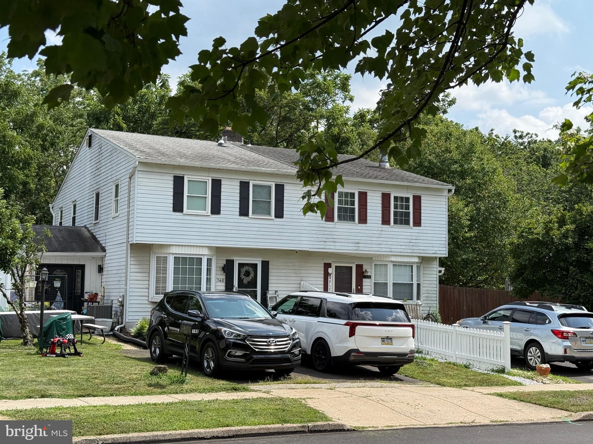 Welcome to this beautifully updated twin home, with private fenced in yard and located in the highly sought-after North Penn School District. As you walk from the driveway and enter the side yard gate you will notice the fenced yard that backs to the wooded township open space. This gives you the feeling that you are living in Poconos, but you yet you are located close to everything. Entering the spacious living room, you'll see the updated kitchen on the left featuring granite countertops, a tile backsplash, stainless steel appliances, and a large pantry. Moreover, adjacent to the kitchen is an updated powder room with tile flooring. Contiguous to the kitchen is the dining area that features a glass slider leading to the Trex deck. Wow, what a great view and a perfect area to entertain your family and friends. Upstairs, you will find two generously sized bedrooms with ceiling fans plus an up dated hall bath. In addition, there is a partially finished basement that offers additional entertainment space and a convenient laundry area with bilco doors that open to the backyard. Moreover, this home has a newer roof 2023, Updated windows 2021 and two sheds.
