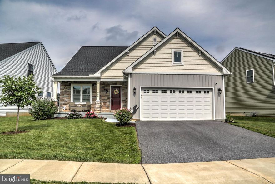 Welcome to this beautifully maintained and move-in-ready home, perfectly situated in a quiet, desirable community. This residence offers a thoughtful layout with numerous upgrades, including brand new Mannington plank flooring and Shaw carpet throughout in 2022. Step inside to an open floor plan filled with natural light and anchored by a cozy fireplace—perfect for entertaining or relaxing evenings at home. The bright and sleek kitchen features white cabinetry, granite countertops, stainless steel appliances, and a large island. A custom-built China Cabinet adds charm and extra storage to the adjacent dining area.
The home boasts a spacious first-floor primary suite complete with a walk-in closet and a private bathroom featuring a walk-in shower. Upstairs, you'll find two generously sized bedrooms, each with roomy closets, along with a versatile loft that can serve as an office, second living area, or potential fourth bedroom.  Enjoy outdoor living on the backyard patio, complete with a fenced-in yard ideal for pets or entertaining. Additional highlights include a full basement, a two-car garage, and included washer, dryer, and refrigerator. Don’t miss the chance to own this turn-key gem in a prime location—schedule your tour today!