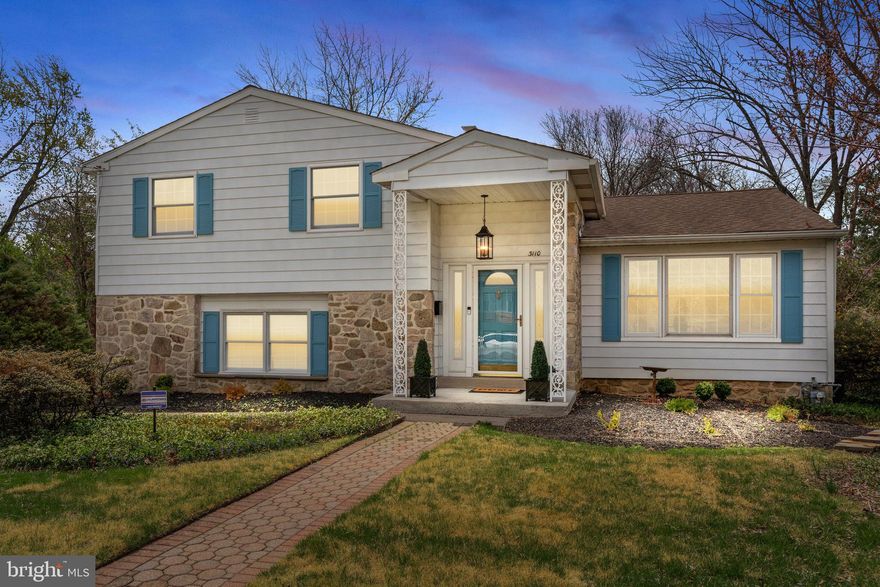 Welcome Home to 3110 Burn Brae Drive!  Located in a highly sought-after neighborhood within the Upper Dublin School District, this charming split-level home offers the perfect blend of functionality, comfort, and style. Step inside to find a spacious 3-bedroom layout designed to fit your lifestyle. The main level features a bright formal living room with a bay window and refinished hardwood flooring, a separate dining area, and a newly renovated kitchen with gorgeous granite countertops and shaker style cabinetry—perfect for both everyday living and entertaining. The heart of the home is the inviting family room, complete with a wood-burning fireplace and views of your own private backyard oasis. Enjoy outdoor living with a fenced-in yard, inground pool, and mature landscaping that offers privacy and serenity.A versatile laundry/mudroom is conveniently accessible from the garage or side entrance, featuring easy-to-maintain tile flooring. Upstairs, you'll find a spacious primary suite with a private ensuite bath, along with two additional bedrooms, each with new carpeting and ample closet space and a full hall bath. Need extra space? The finished lower-level basement provides additional living or entertaining space, ideal for a playroom, home office, or media room. Enjoy all that this community has to offer, with a township park and walking trails just minutes away.  This is more than a house—it’s a place to call home.  Schedule your private tour today before this gem is gone!