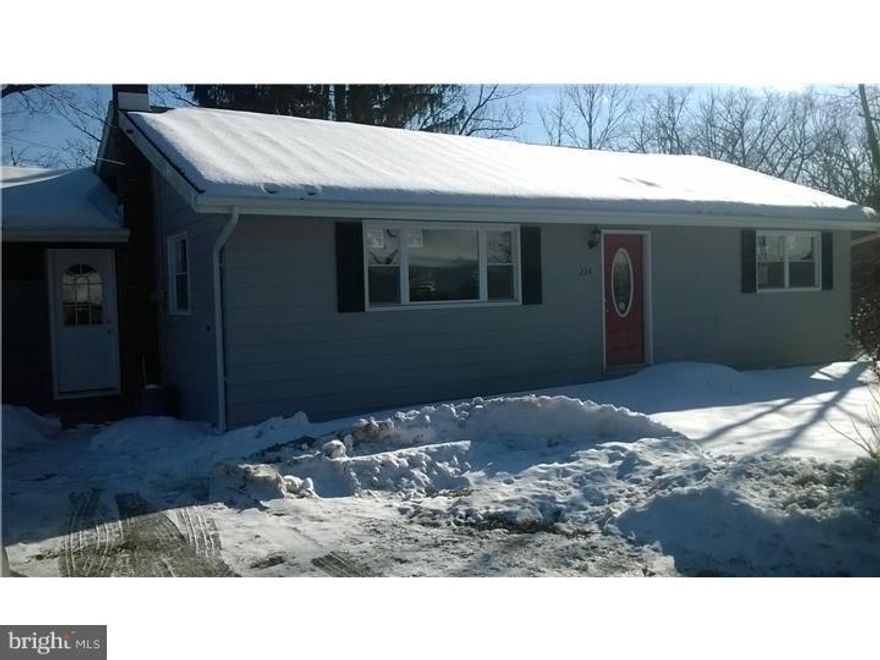 Move right into this freshly painted ranch home.  New appliances!  Granite countertops and new, modern backsplash in kitchen.  Freshly painted, new windows and hardwood floors recently redone.  New fixtures in remodeled bathroom.  Sit back and relax in the bright and cheerful sunroom and enjoy the warm nights sitting on the back deck.  Full basement with exterior entrance.  Economical coal heat.  Driveway parking for 2 cars.  ((Extra empty lot next door available for sale but not included in price.  .45 at 16k))