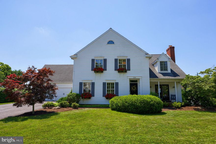It's always sunny at 124 Sandstone Drive!  Or at least it will feel like it in this stunning 2 Story 5-bedroom retreat located in the heart of Lampeter Strasburg.  This home is flooded with natural light and room to stretch out in over 4,600 square feet of finished living space.  Meticulously maintained and thoughtfully updated with attention to every detail is found throughout.  The open 1st floor hosts a spacious family room with a cozy wood burning fireplace, living room and powder room. The main level also includes an expertly remodeled kitchen equipped with upgraded appliances, tile backsplash, dining area, granite countertops, a chef's dream island with ample cabinet storage space. The kitchen opens to an adjacent dining area to welcome everyone around the table.  Two staircases lead to the second floor featuring 4 bedrooms and 3 full bathrooms which include the primary owners suite and guest ensuite. The primary owners suite offers a walk-in closet, luxuriously appointed bathroom with a tile shower and a dual vanity with added storage. The home's finished daylight-walkout basement provides ideal added living and recreational space including a half bathroom,  bonus room or additional bedroom, 3-Season room, a huge laundry room and extra storage space.  Walkout of the lower level and enter your home retreat!  The heated inground gunite pool is framed perfectly in the landscape with mature plantings, paver and stamped concrete patios, a new deck and pool house shed for added storage.  Additional finishes include plantation shutters, fenced in rear yard, dual-fuel geothermal heat pump with oil backup, a spacious 2 car garage, graceful moldings, distinct hardwood floors and more. This beautiful home is conveniently located to top-rated schools, healthcare, shopping, Downtown Lancaster, parks, and major highways!