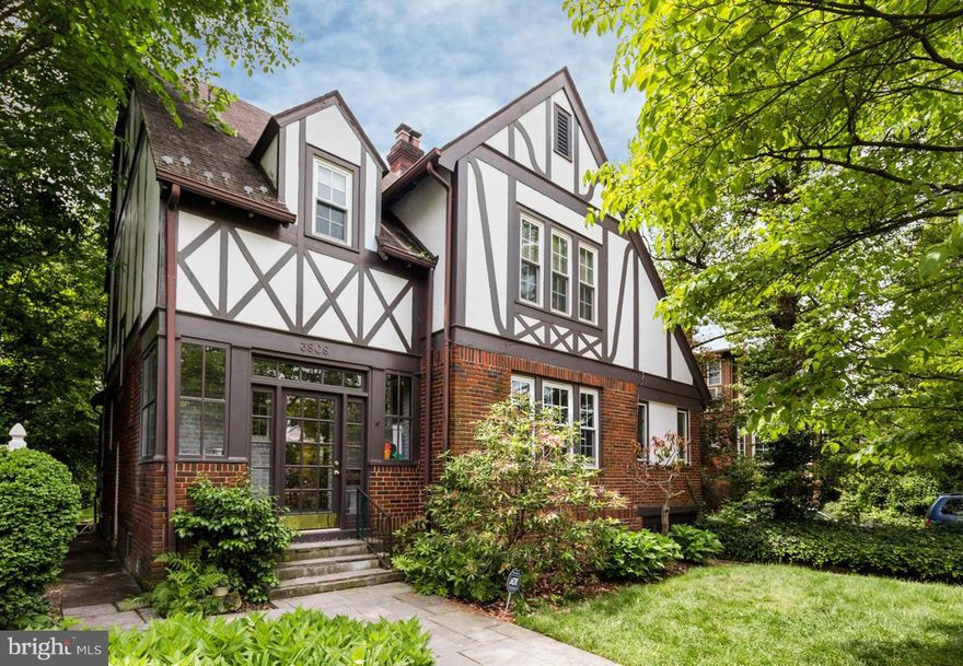 A delightfuly, light-filled, spacious, and updated Tudor home is now available for rent in Chevy Chase.  Main level offers living room, dining room, family room, kitchen, powder room, and garden access.  Lower level is fully finished with potential 5th bedroom, full bath, laundry, and family/media room.